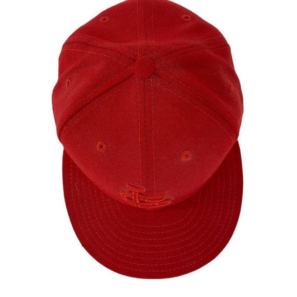 New Era 59Fifty St. Louis Cardinals Fitted Hat Solid Red MLB Cap Sz 7 1/8 3214 - Picture 2 of 11